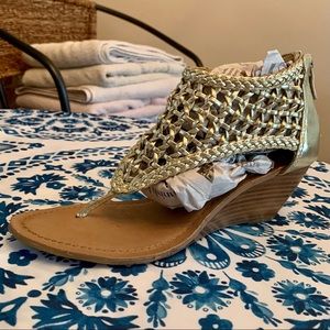 BCBG wedge sandals